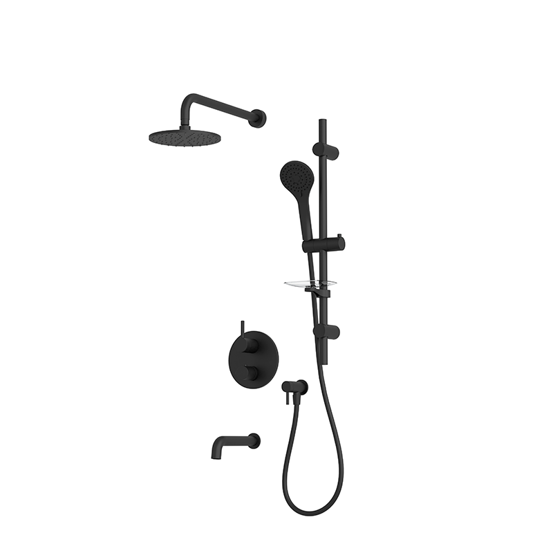 RUBI RVT813B Vertigo 1/2'' Thermostatic Shower Set 2 Way Div. RVT813B