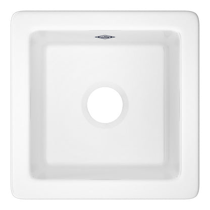 SHAWS RC1515 Original Lancaster Single Bowl Fireclay Bar and Food Prep Sink