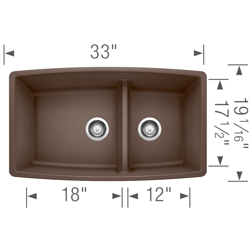 BLANCO 402664 PERFORMA U 1¾ LOW DIVIDE