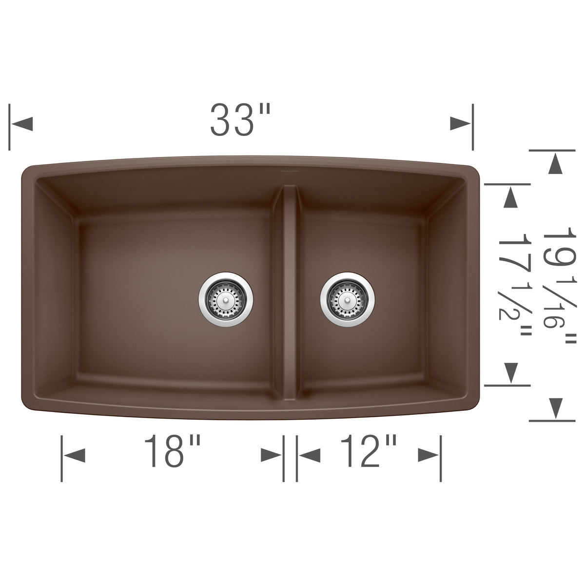 BLANCO 402664 PERFORMA U 1¾ LOW DIVIDE