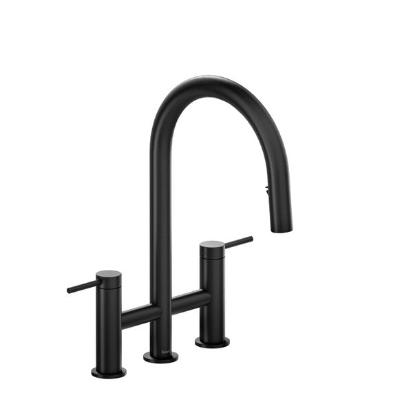 RIOBEL AZ400 Azure Bridge Pull-Down Kitchen Faucet With C-Spout Secondary image