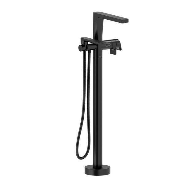 RIOBEL TOD39 Ode 2-Way Type T (Thermostatic) Coaxial Floor-Mount Tub Filler With Hand Shower Trim Secondary image