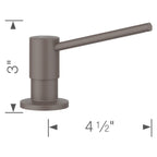 BLANCO 402572 TORRE SOAP DISPENSER - SILGRANIT LOOK
