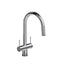 RIOBEL AZ801 Azure Two Handle Pull-Down Kitchen Faucet With C-Spout