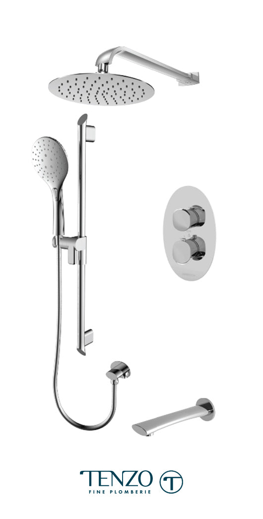 TENZO FLT33-503115 Fluvia T-Box Kit 3 Functions Thermo