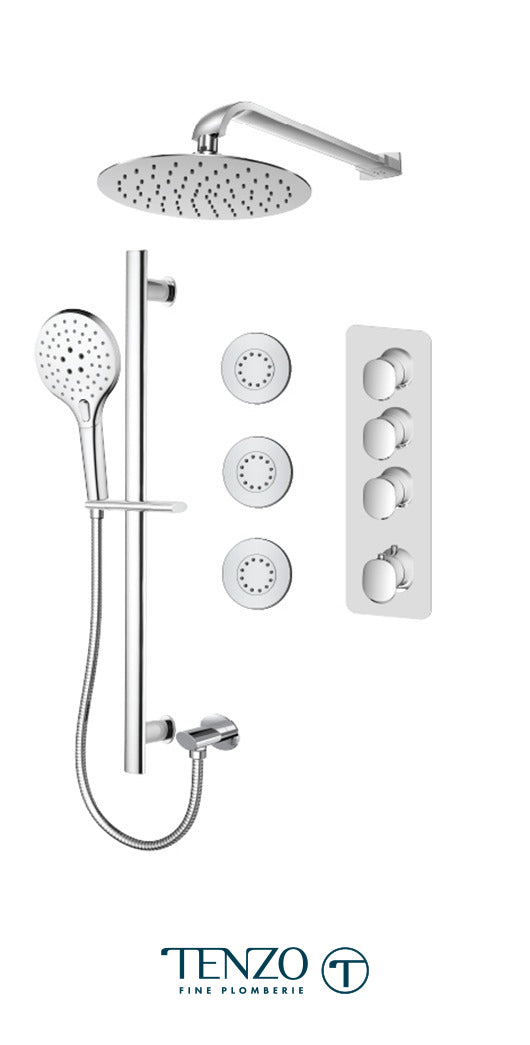 TENZO FLT43-572168 Fluvia Extenza Kit 3 Functions Thermo