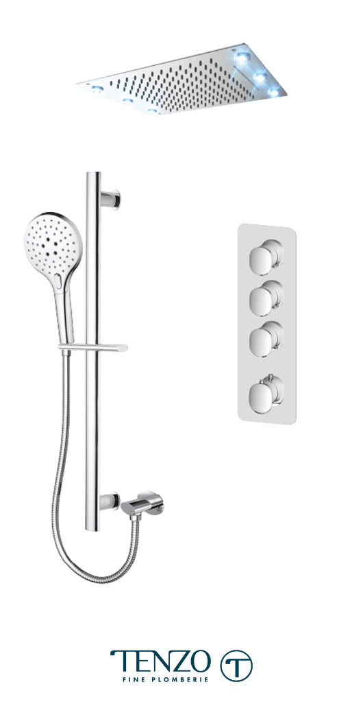 TENZO FLT43-55244 Fluvia Extenza Kit 3 Functions Thermo