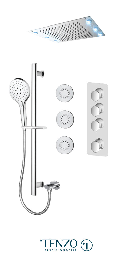 TENZO FLT43-592438 Fluvia Extenza Kit 3 Functions Thermo