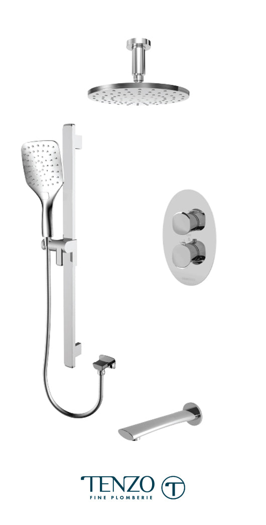 TENZO FLT33-511345 Fluvia T-Box Kit 3 Functions Thermo