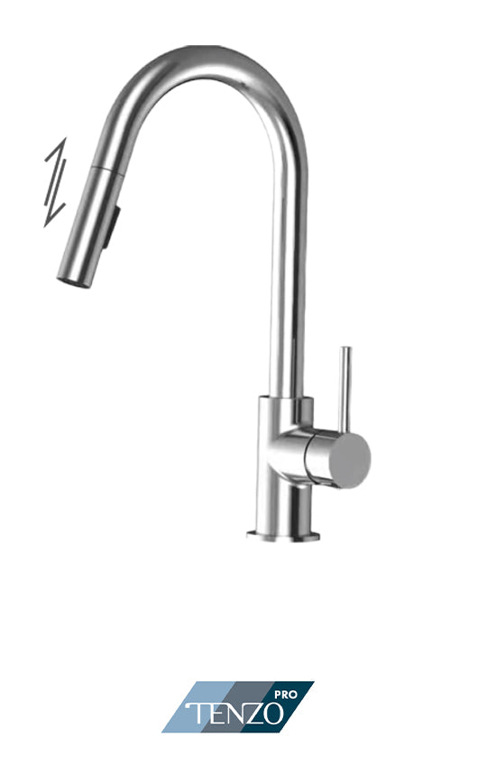 TENZO EC130 Single-Handle Kitchen Faucet Echo With Pull-Out & 2-Function Hand Shower Finish