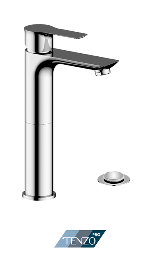 TENZO GA12H-P Galia Single Hole Tall Lavatory Faucet With (Overflow) Drain Main image