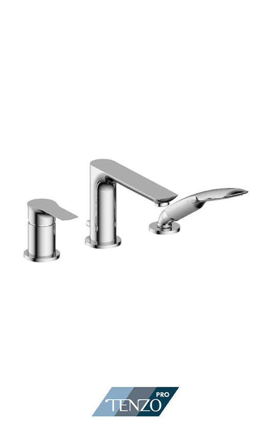 TENZO GA35-PB Deck Mount 3 Pcs Tub Filler Galia
