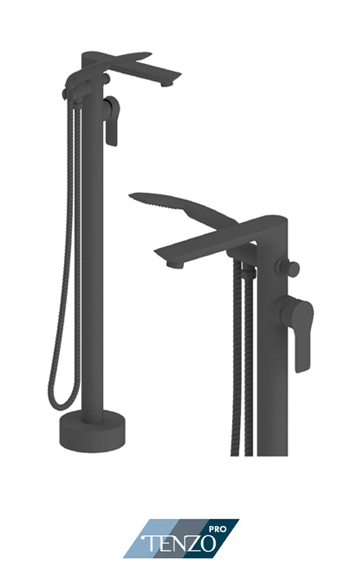 TENZO GA52 Galia Floor Mount 3 Pcs Tub Filler