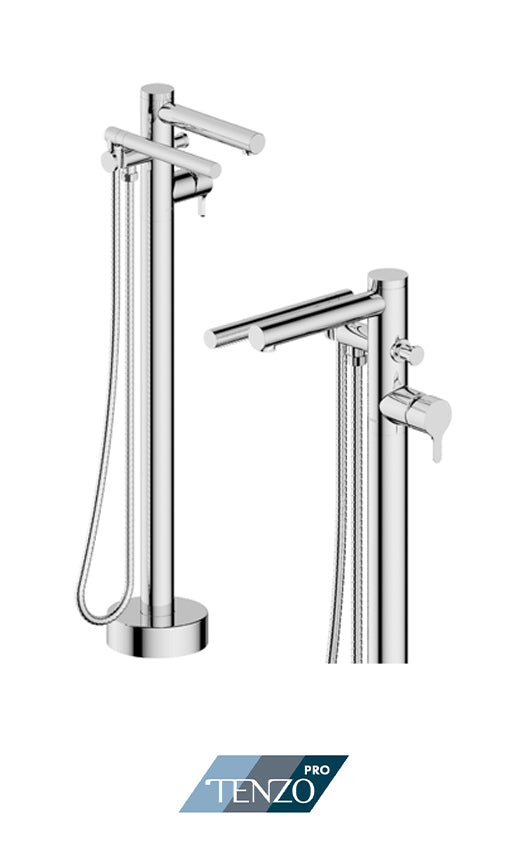 TENZO MY52-PB Mylo Floor Mount 3 Pcs Tub Filler Main image