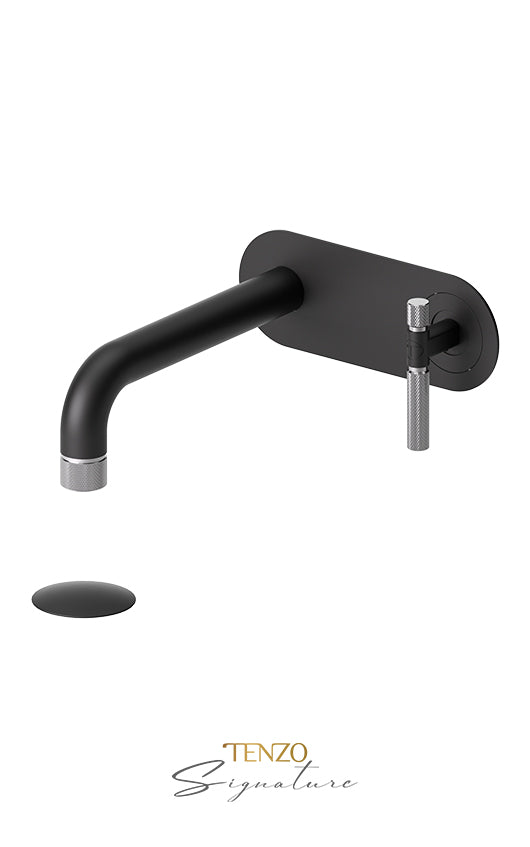 TENZO BE15-F-P Wall Mount Lavatory Faucet With (Overflow) Drain Bellacio-F
