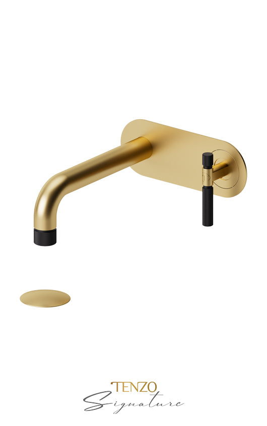 TENZO BE15-F-P Wall Mount Lavatory Faucet With (Overflow) Drain Bellacio-F