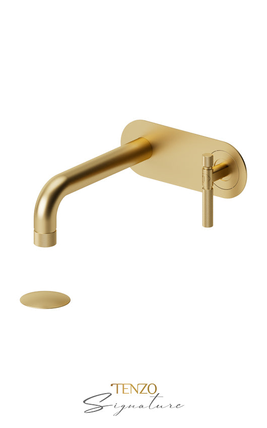 TENZO BE15-F-P Wall Mount Lavatory Faucet With (Overflow) Drain Bellacio-F