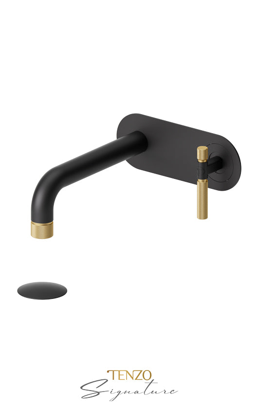 TENZO BE15-F-P Wall Mount Lavatory Faucet With (Overflow) Drain Bellacio-F