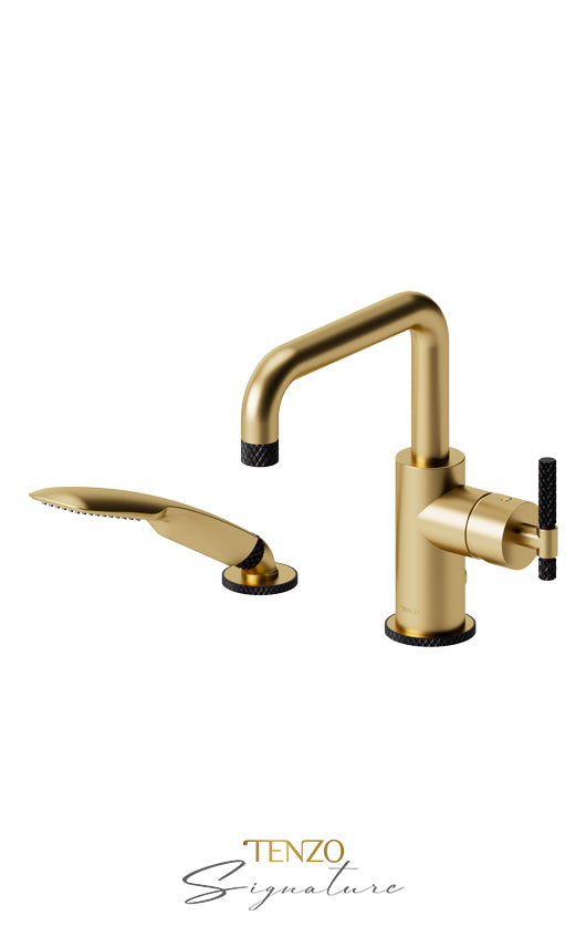 TENZO BE31-C-PB Deck Mount 2 Pcs Tub Filler Bellacio-C