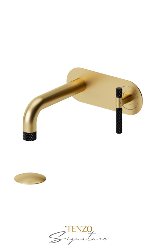 TENZO BE15-C-W Wall Mount Lavatory Faucet With (W/O Overflow) Drain Bellacio-C