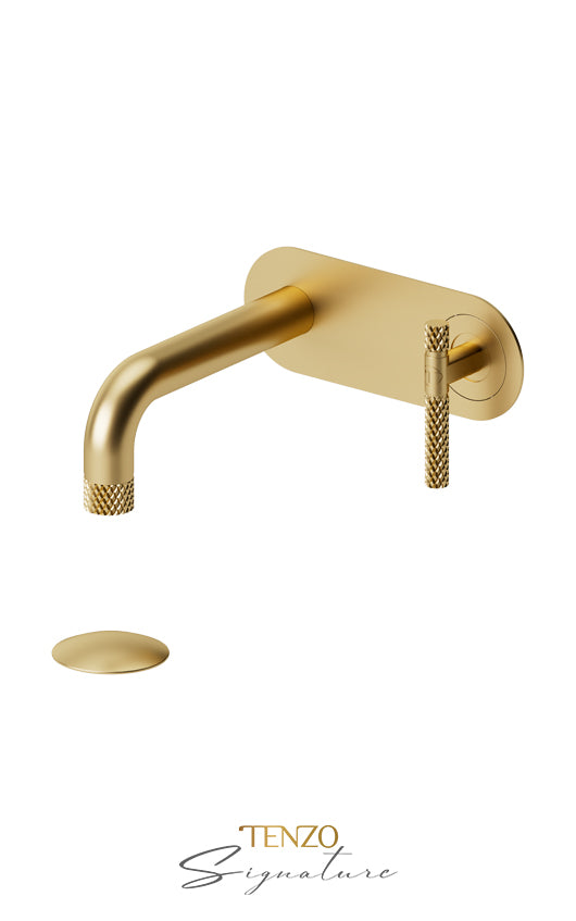 TENZO BE15-C-W Wall Mount Lavatory Faucet With (W/O Overflow) Drain Bellacio-C