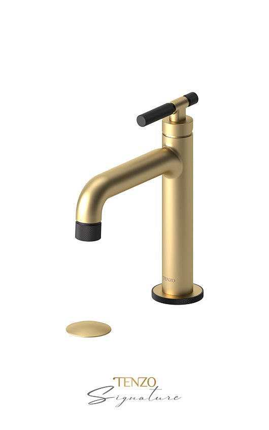 TENZO BE11-F-P Single Hole Lavatory Faucet With (Overflow) Drain Bellacio-F