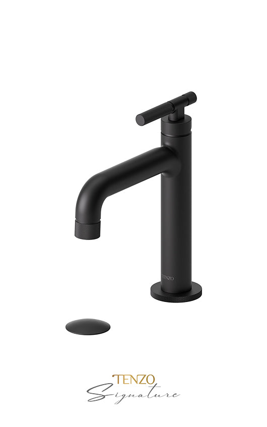 TENZO BE11-F-W Single Hole Lavatory Faucet With (W/O Overflow) Drain Bellacio-F