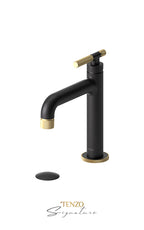 TENZO BE11-F-P Single Hole Lavatory Faucet With (Overflow) Drain Bellacio-F