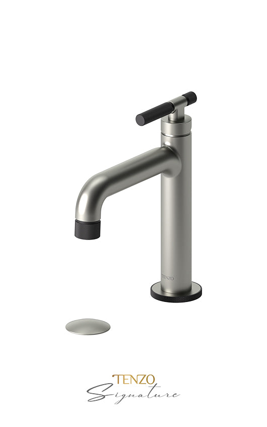 TENZO BE11-F-W Single Hole Lavatory Faucet With (W/O Overflow) Drain Bellacio-F
