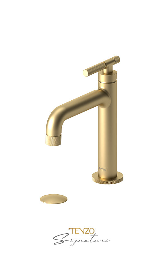 TENZO BE11-F-W Single Hole Lavatory Faucet With (W/O Overflow) Drain Bellacio-F