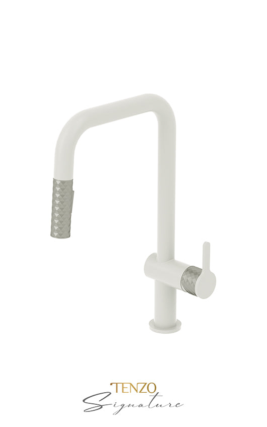 TENZO CA131 Single-Handle Kitchen Faucet Calozy With Pull-Down & 2-Function Hand Shower