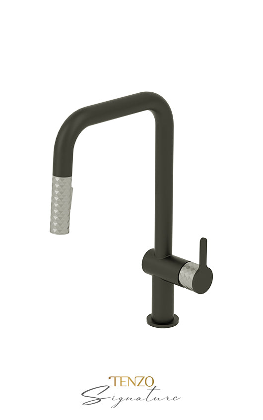 TENZO CA131 Single-Handle Kitchen Faucet Calozy With Pull-Down & 2-Function Hand Shower