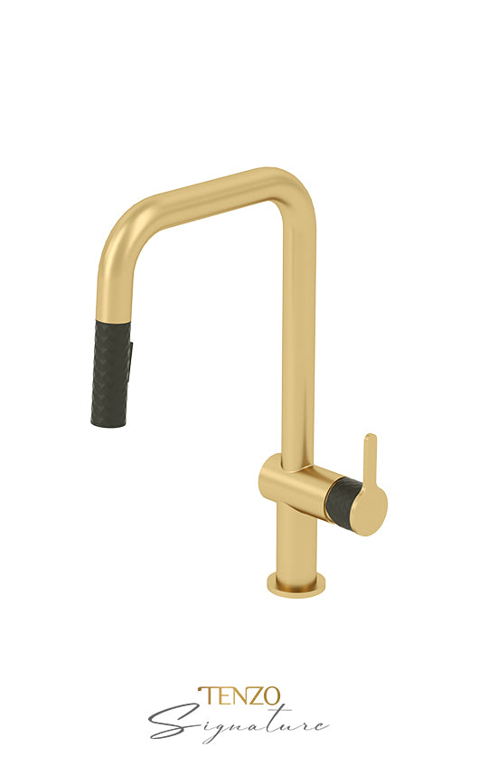 TENZO CA131 Single-Handle Kitchen Faucet Calozy With Pull-Down & 2-Function Hand Shower