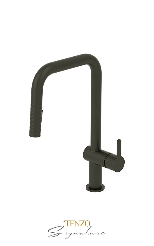 TENZO CA131 Single-Handle Kitchen Faucet Calozy With Pull-Down & 2-Function Hand Shower