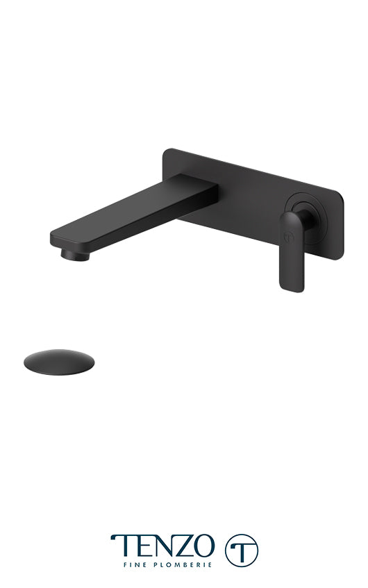 TENZO DE15-P Wall Mount Lavatory Faucet Delano With (Overflow) Drain