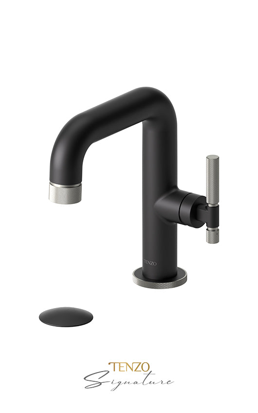 TENZO BE10-F-W Single Hole Lavatory Faucet With (W/O Overflow) Drain Bellacio-F