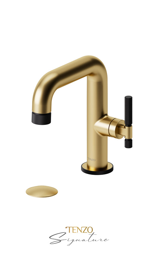 TENZO BE10-F-W Single Hole Lavatory Faucet With (W/O Overflow) Drain Bellacio-F
