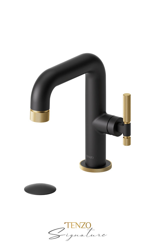 TENZO BE10-F-P Single Hole Lavatory Faucet With (Overflow) Drain Bellacio-F