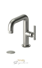 TENZO BE10-F-W Single Hole Lavatory Faucet With (W/O Overflow) Drain Bellacio-F