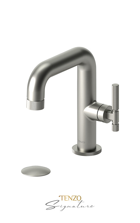 TENZO BE10-F-W Single Hole Lavatory Faucet With (W/O Overflow) Drain Bellacio-F