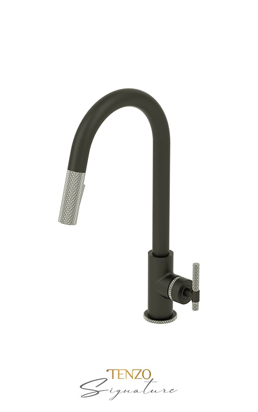 TENZO BE130-C Single-Handle Kitchen Faucet Bellacio With Pull-Down & 2-Function Hand Shower