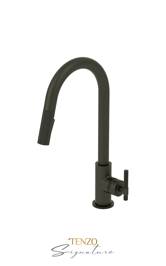 TENZO BE130-C Single-Handle Kitchen Faucet Bellacio With Pull-Down & 2-Function Hand Shower