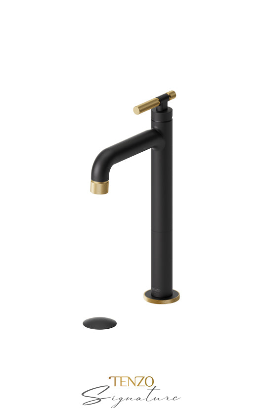 TENZO BE11H-F-W Tall Single Lavatory Faucet With (W/O Overflow) Drain Bellacio-F