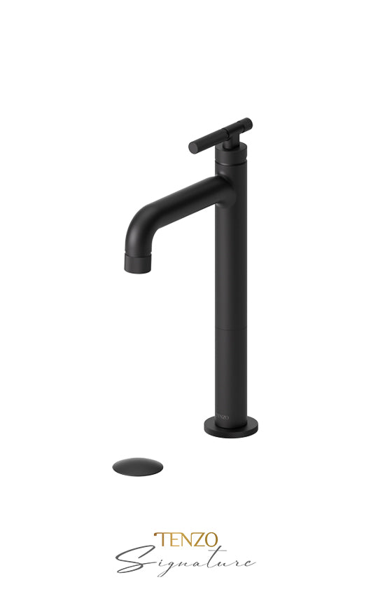 TENZO BE11H-F-P Tall Single Lavatory Faucet With (Overflow) Drain Bellacio-F