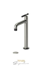 TENZO BE11H-F-W Tall Single Lavatory Faucet With (W/O Overflow) Drain Bellacio-F