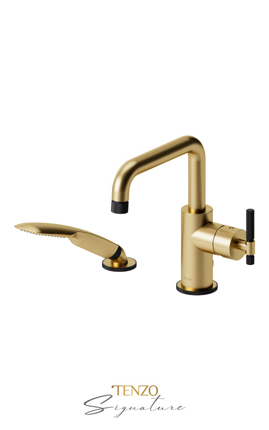 TENZO BE31-F-PB Deck Mount 2 Pcs Tub Filler Bellacio-F