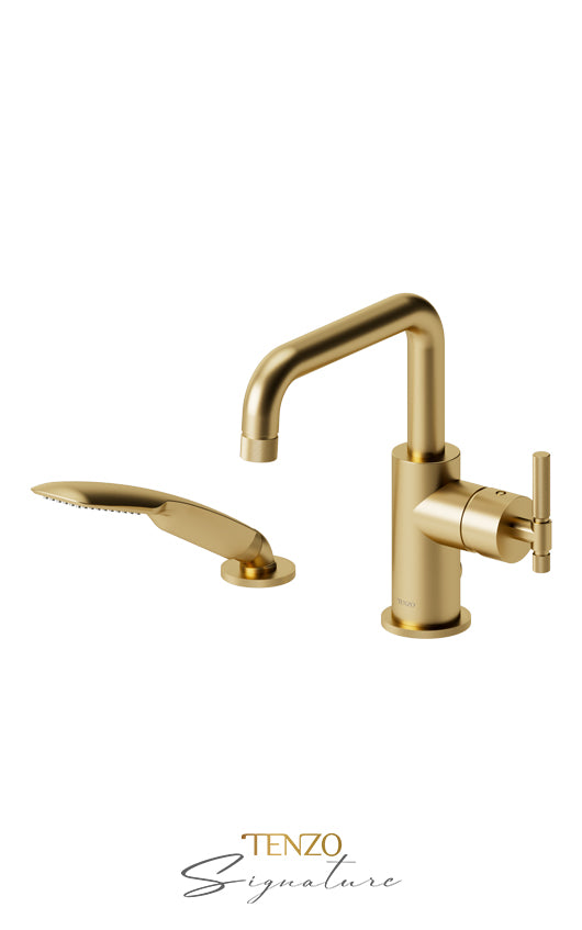 TENZO BE31-F-PB Deck Mount 2 Pcs Tub Filler Bellacio-F