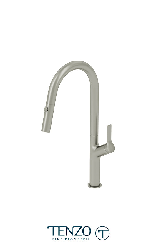 TENZO LO130 Single-Handle Kitchen Faucet Lotus With Pull-Down & 2-Function Hand Shower