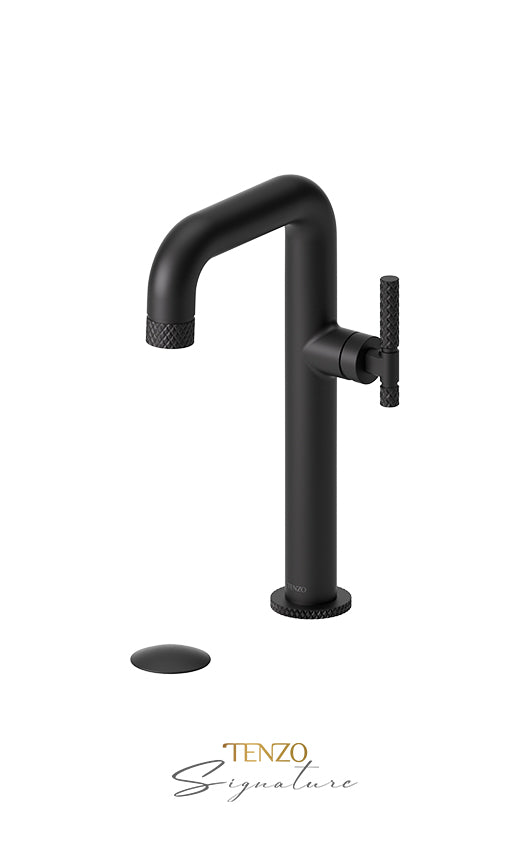TENZO BE10H-C-W Tall Single Lavatory Faucet With (W/O Overflow) Drain Bellacio-C