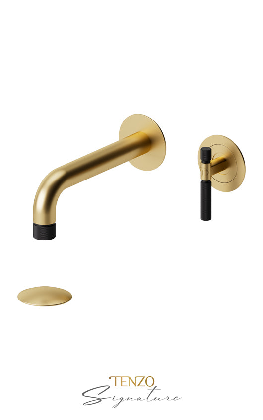 TENZO BE14-F-P Wall Mount Lavatory Faucet With (Overflow) Drain Bellacio-F